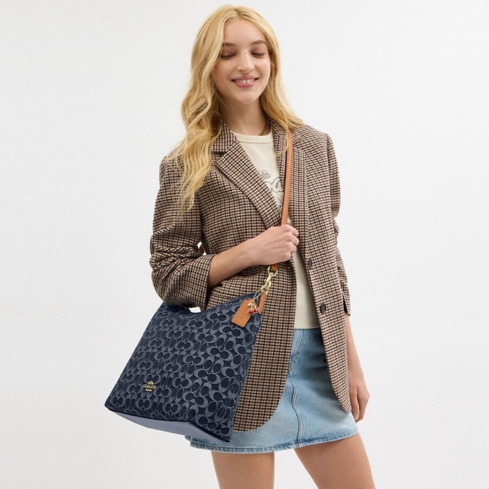 Coach Large Laurel in Denim - Picture 9 of 12